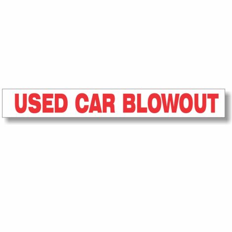 Banner ONLY for 12' Inflatable Manager/Salesman - Used Car Blowout