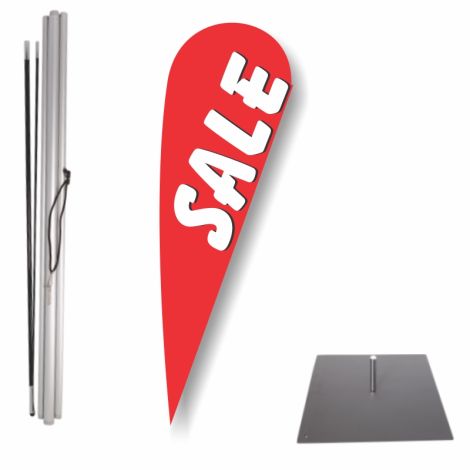 Bow Flag Outdoor Base Kit - Sale (red)