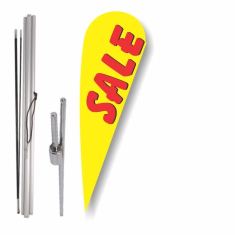 Bow Flag Ground Spike Kit - Sale (Yellow)