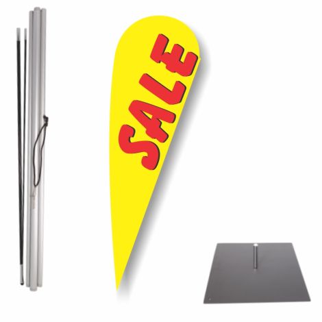 Bow Flag Outdoor Base Kit - Sale (Yellow)