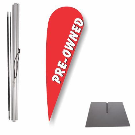 Bow Flag Outdoor Base Kit - Pre Owned (Red)
