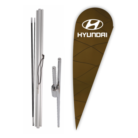 Hyundai Bow Flag - Ground Spike Kit