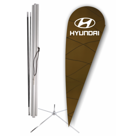 Hyundai Bow Flag - Showroom Base Kit