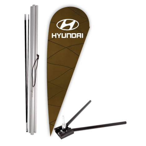 Hyundai Bow Flag - Under Tire Base Kit