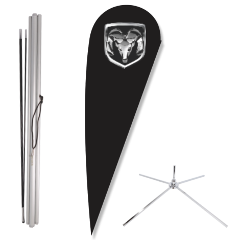 Ram Bow Flag - Showroom Base Kit