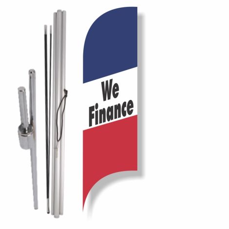 Blade Flag - We Finance (Ground Spike Kit)