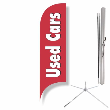 Blade Flag - Used Cars (Red) (Showroom kit)