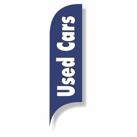Blade Flag - Used Cars (Blue) (Flag Only)