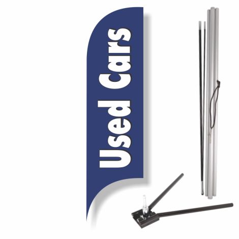 Blade Flag - Used Cars (Blue) (Under Tire Kit)