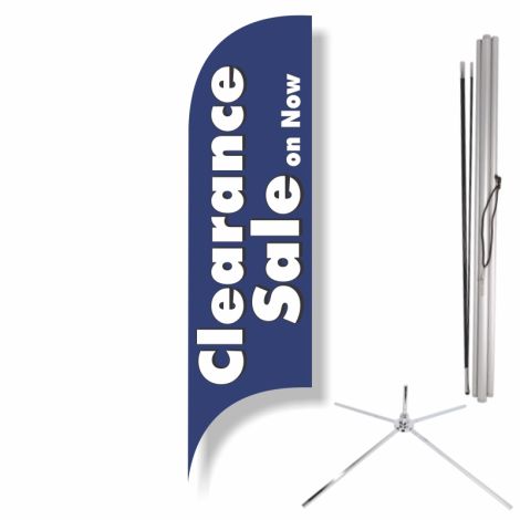Blade Flag - Clearance Sale On Now (Blue) (Showroom Kit)