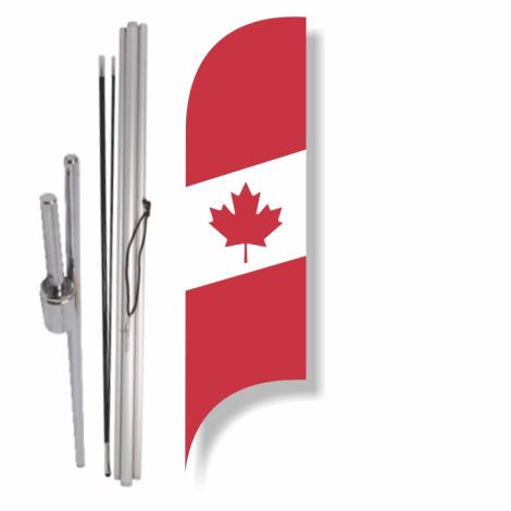 Blade Flag - Canadian (Ground Spike Kit)