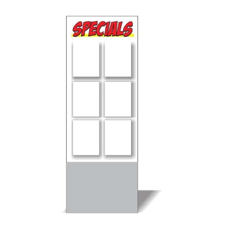 Showroom Tri-Wall Specials Board - Specials