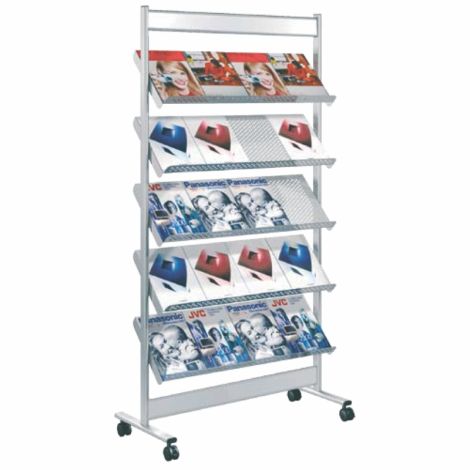 Five Shelf Display Rack without Locking Cabinet