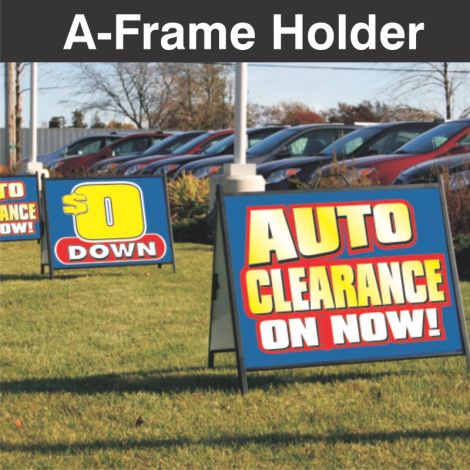 Quickie Auto Sign A-Frame Holder