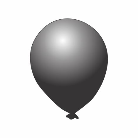 Black 17" Latex Balloon