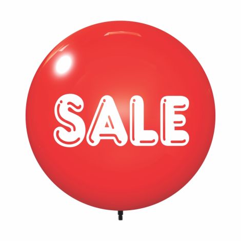 Printed Dura Balloon 18" - Sale Red