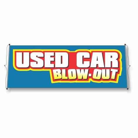 Reusable Windshield Banners - Used Car Blow-Out