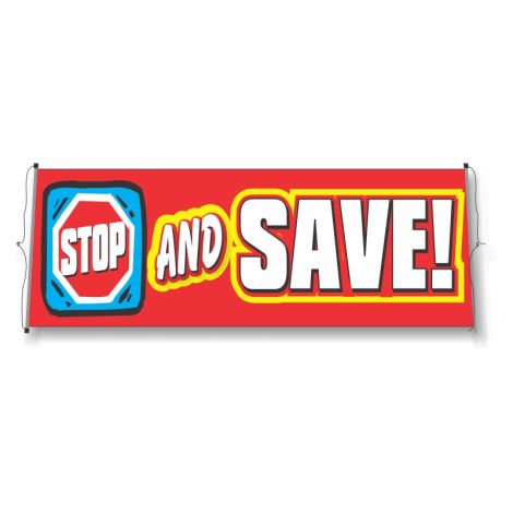 Reusable Windshield Banners - Stop And Save