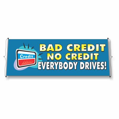 Reusable Windshield Banners - Bad Credit