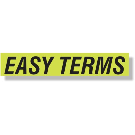 EZ Windshield Slogan Decals (Easy Terms)
