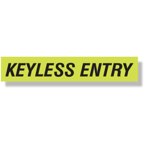 EZ Windshield Slogan Decals (Keyless Entry)