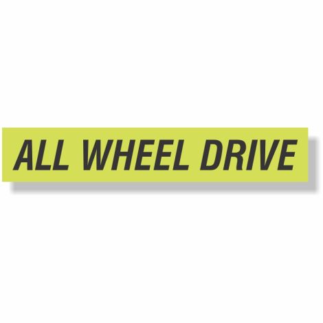 EZ Windshield Slogan Decals (All Wheel Drive)