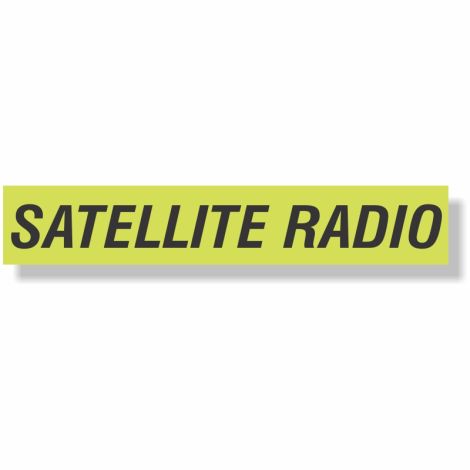 EZ Windshield Slogan Decals (Satellite Radio)