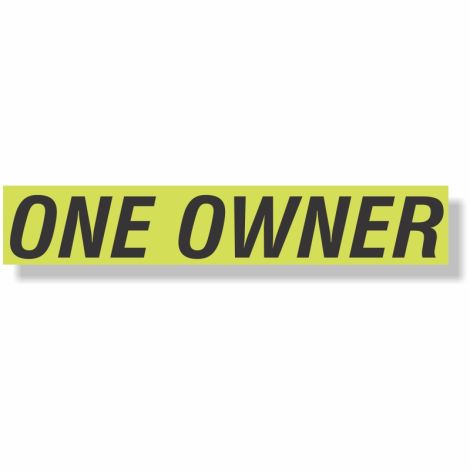EZ Windshield Slogan Decals (One Owner)
