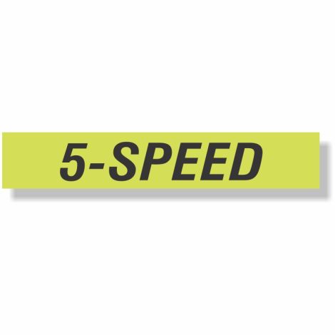 EZ Windshield Slogan Decals (5-Speed)