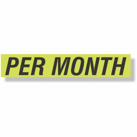 EZ Windshield Slogan Decals (Per Month)