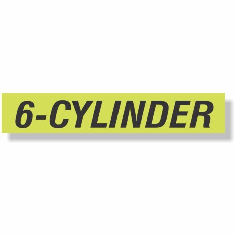 EZ Windshield Slogan Decals (6-Cylinder)