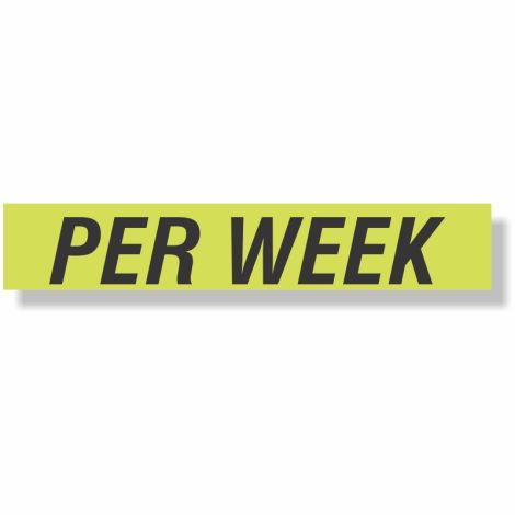 EZ Windshield Slogan Decals (Per Week)