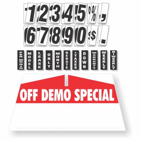 Windshield Pricing Kit - Off Demo Special