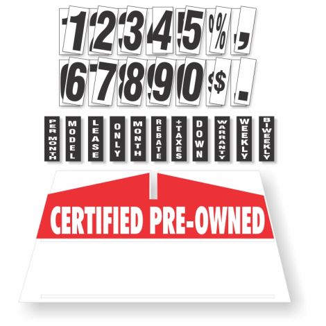 Windshield Pricing Kit - Certified Pre-Owned