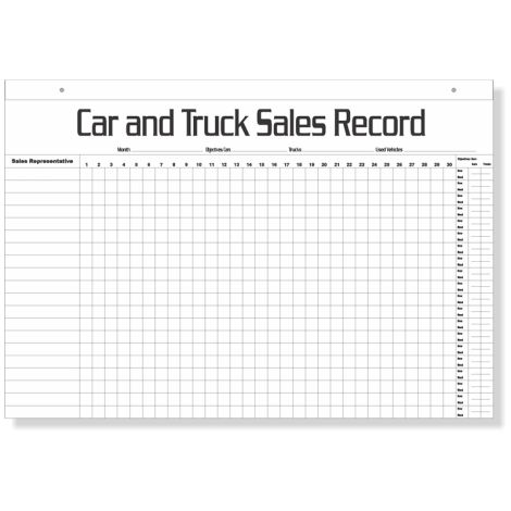 Car & Truck Monthly Sales Record