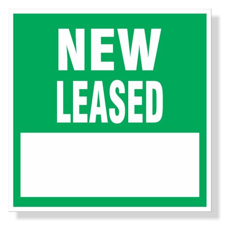 Decals for Monthly Sales Record - New Leased