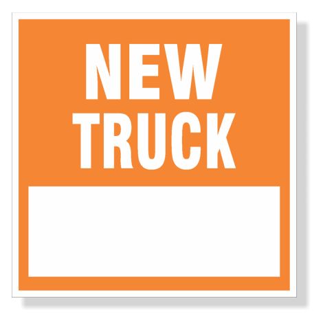 New Truck - Decals for Monthly Sales Record