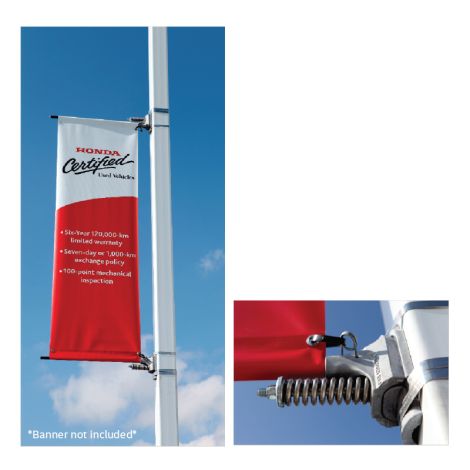 BannerSaver Tensioned Double Banner Mounting Set for 24" Banner