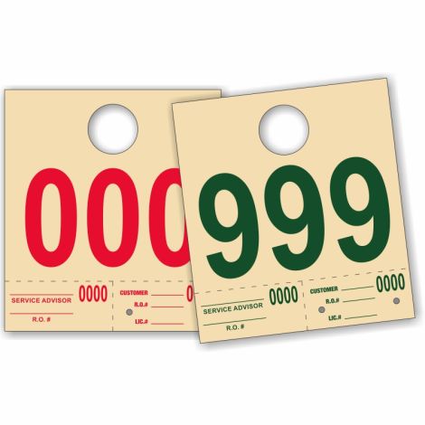 Service Rearview Mirror Tags
