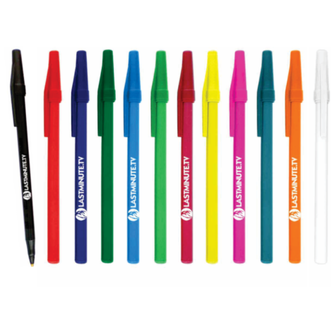 Coloured Plastic Stick Pen 