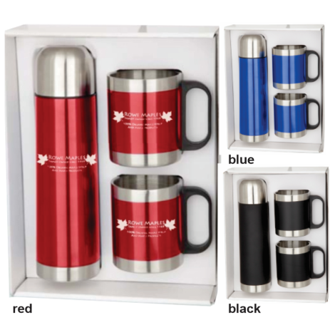 Thermos and Mugs Gift Set