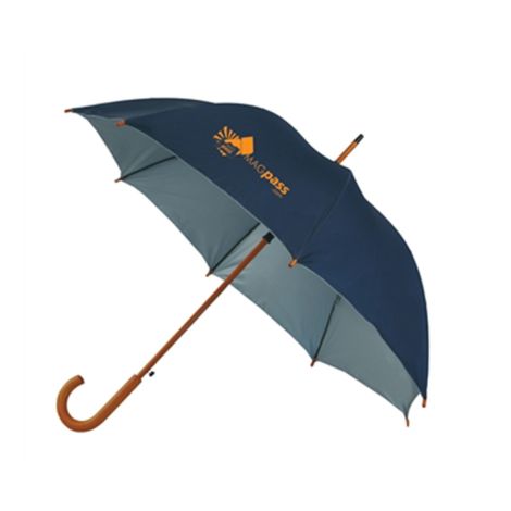 48 Lux Wood Umbrella Navy Blue