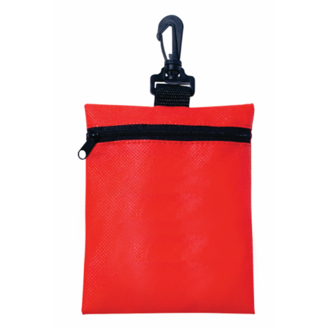 Custom Zippered Pouch - Red