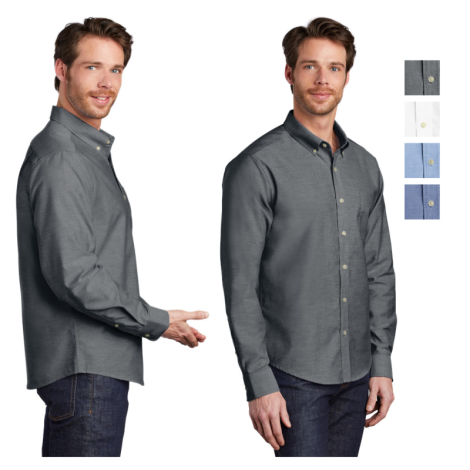 Port Authority ® Untucked Fit SuperPro ™ Oxford Shirt