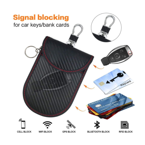 RFID Faraday Car Remote Key Security Pouch