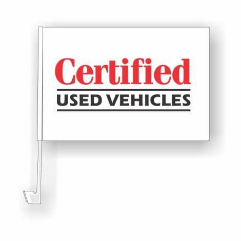 Clip-On Window Flag - Certified Used Vehicles