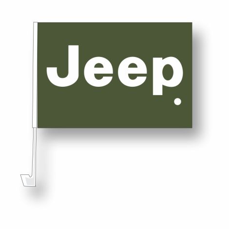 Clip-On Window Flag - Jeep