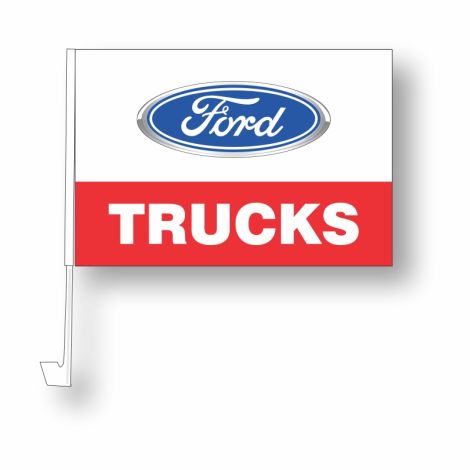 Clip-On Window Flag - Ford Trucks