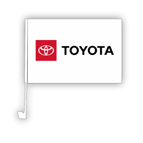 Clip-On Window Flag - Toyota