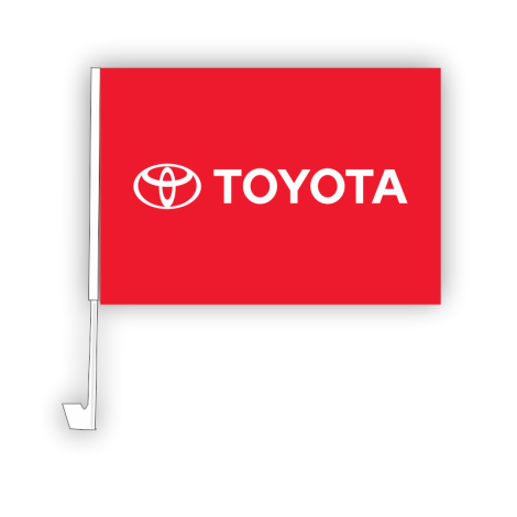 Clip-On Window Flag - Toyota